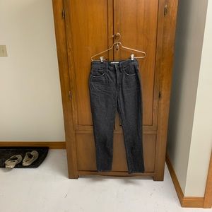 MADEWELL curvy perfect vintage jeans size 24 11 in rise distressed